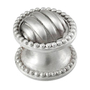 Sanzio - Lines & Beads Small Knob - Satin Nickel