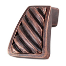 Sanzio - Wavy Lines Finger Knob - Antique Copper