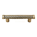 Sanzio - Wavy Lines Pull - Antique Brass