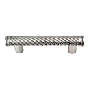 Sanzio - Wavy Lines Pull - Polished Silver