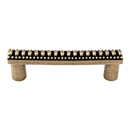 Sanzio - Lines & Beads Pull - Antique Brass