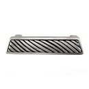 Sanzio - Wavy Lines Finger Pull - Antique Nickel