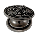 Sforza - Bow & Arrows Oval Knob - Gunmetal