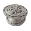 Sforza - Bow & Arrows Oval Knob - Satin Nickel